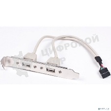 Планка в сист. блок на 2 USB2,0, Gembird 