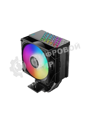 Кулер PCCooler R400 ARGb черный 92мм алюминий+медь 2200r m 30db 4-pin 180W 133мм