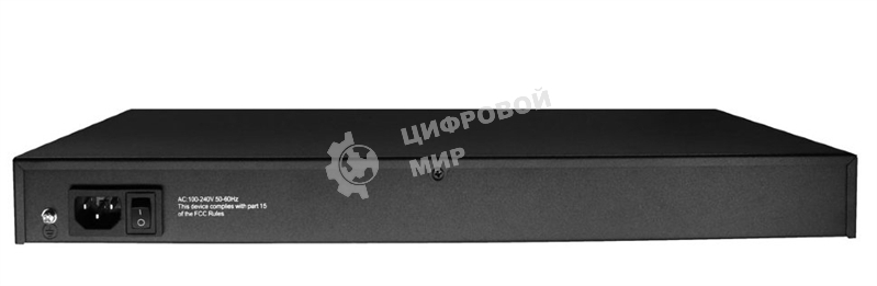 Коммутатор Osnovo SW-64822(700W) 48 портовый PoE коммутатор, 48*10/100 Base-T PoE, 2*GE Combo Uplink, PoE на порт до 30W, суммарная мощность PoE до 700W