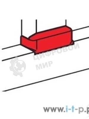 Отвод плоский Legrand 010735 с переходом на кабель-канал шириной 80мм, для кабель-каналов 80х35мм, 105х35мм, 80х50мм, 150х50мм