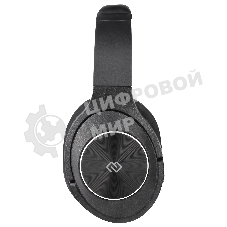 Беспроводные/проводные наушники Digma BT-20 ANC черный, накладные, Bluetooth + проводной, активное шумоподавление, складная конструкция, до 15 ч