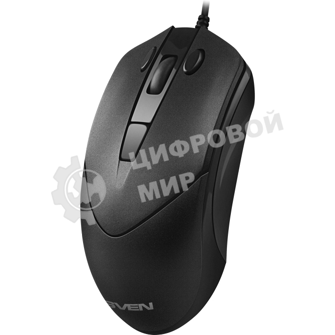 Мышь проводная SVEN RX-100 черный, 4000 dpi, USB, кнопки - 6