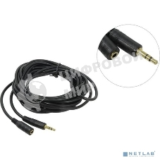 Кабель-удлинитель звуковой Exegate (3.5мм Jack M - 3.5мм Jack F) 5м позолоченные разъемы