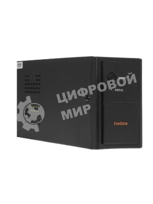 Источник бесперебойного питания ExeGate SpecialPro UNB-800.LED.AVR.EURO 800VA/480W, LED, AVR, 2 евророзетки, черный