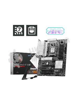 Материнская плата MSI PRO B850-P WIFI, AM5, AMD B850, 4xDDR5, 4xSATA, 3xM.2, 1xPCIe 5.0 x16, 1xPCIe 4.0 x4, 2xPCIe 3.0 x1, 1xHDMI, 1x5Gb LAN, Wi-Fi 7, 4xUSB 2.0, 1xUSB 3.2 Gen 1, 1xUSB 3.2 Gen 2, 2xUSB-C 3.2 Gen 2, 2x3.5 мм, 7.1, ATX