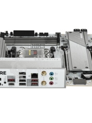 Материнская плата Sapphire B850M PURE WIFI B850, AM5, 4*DDR5, 2*PCIEx16, 2*M.2, 2*TypeC, 3*USB3.2Gen2, 2*USB3.2Gen1, 6*USB2.0, 4*SATA3.0, 2.5G, DP, HDMI, M-ATX, RTL