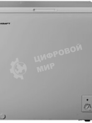 Морозильный ларь Kraft BD(W)-230SRX серебристый, 214л