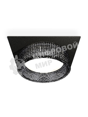 Комплект встраиваемого светильника Ambrella light XC8062031 SBK/BK черный песок/тонированный GX53 (C8062, N8484)