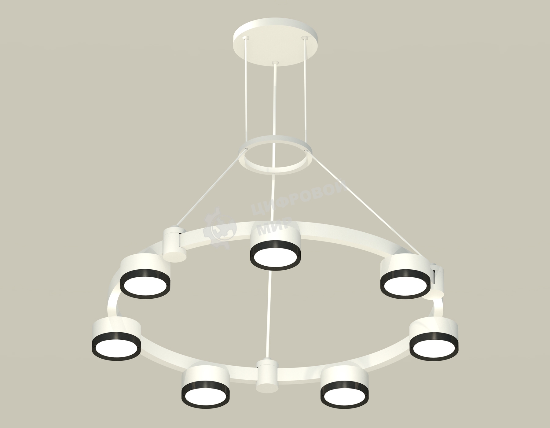 Светильник Ambrella light XR92031501/7 SWH/PBK белый песок/черный полированный GX53 (A9203, C9236, N8113)