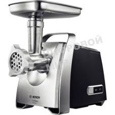 Мясорубка электрическая Bosch MFW68660 черный, 2200 Вт, 4.3 кг/мин, реверс, защита от перегрузки, металлический лоток, насадки - 10