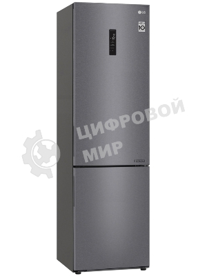 Холодильник LG GA-B509CLSL графитовый двухкамерный 277/107л морозилка снизу, No Frost