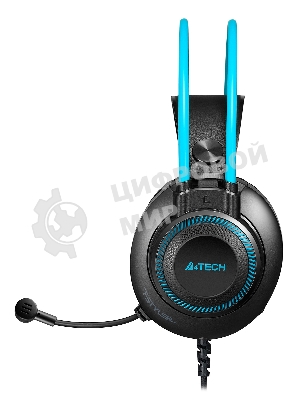 Гарнитура A4Tech Fstyler FH200U серый/синий, проводная