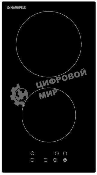 Варочная панель Maunfeld EVCE.292-BK ДОМИНО, ЧЕРНОЕ стекло