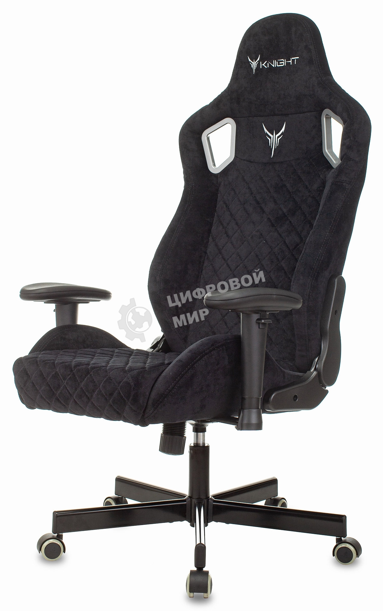 Кресло игровое Бюрократ Knight Outrider Light-20 черный с подголов. крестовина металл