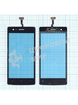 Сенсорное стекло (тачскрин) для OPPO Neo 5 (2015), черное