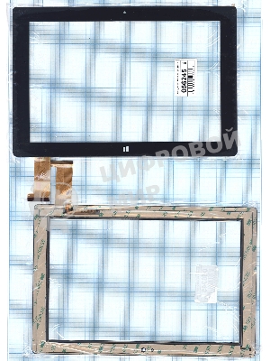 Сенсорное стекло (тачскрин) FPC-FC101J185-01, черное