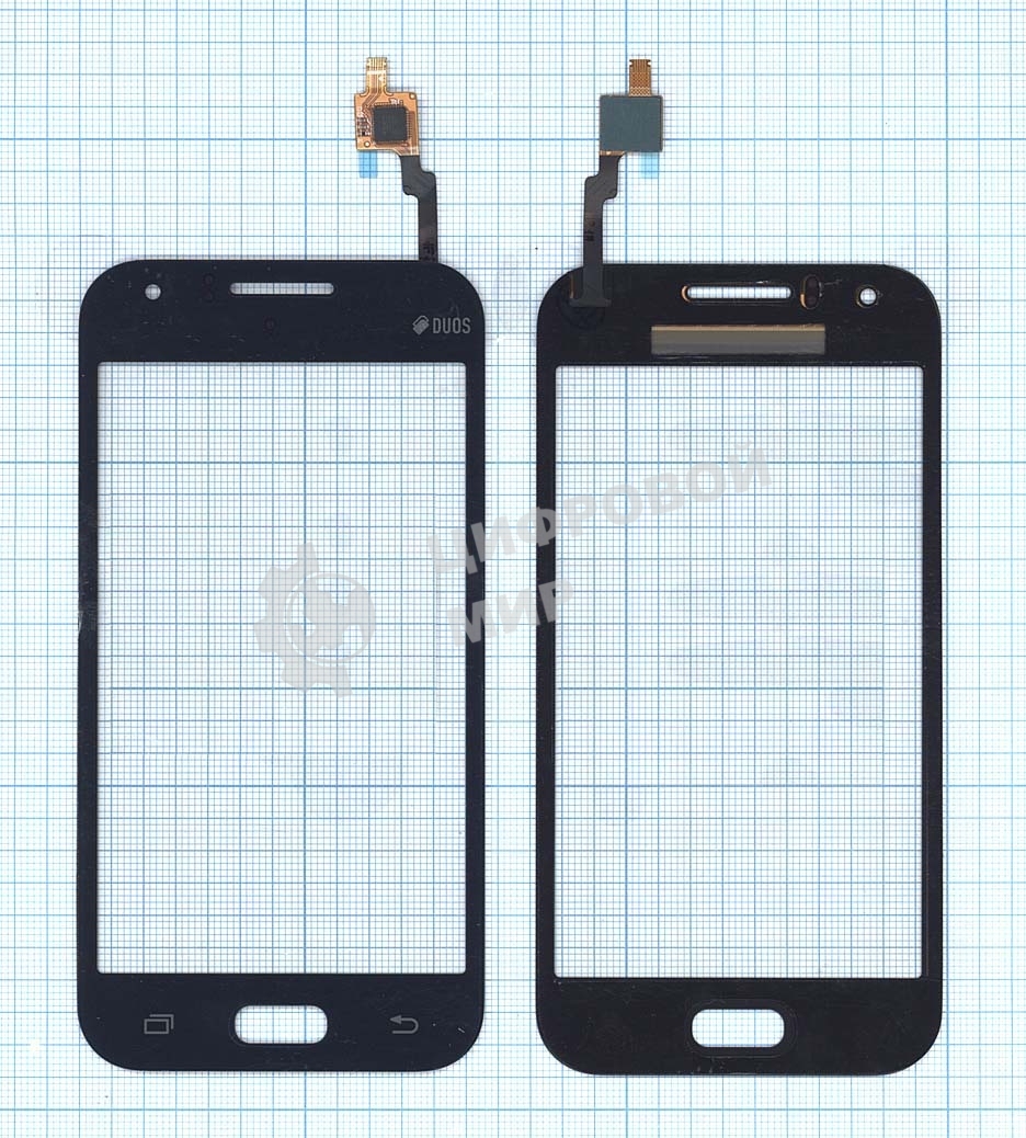 Сенсорное стекло (тачскрин) для Samsung Galaxy J1 Ace SM-J110H синее