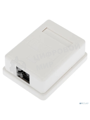 Розетка компьютерная внешняя Rexant 1-порт RJ-45 (8P8C), UTP неэкранированная, категория 6