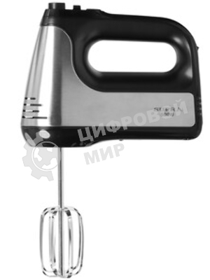 Миксер SUPRA MXS-591 500 Вт, 6 скоростей, режим Турбо, насадки для взбивания яиц и крема, насадки для замеса тяжелого теста, корпус металл/пластик, черный)