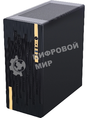 Компьютерный корпус Accord ACC-188R2 черный без БП ATX 4x120мм 1xUSB 2.0 1xUSB 3.0 1xUSB3.1 audio