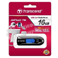 Флешка USB R/W R/W Transcend 16Gb Jetflash 790 TS16GJF790K USB3.0 черный
