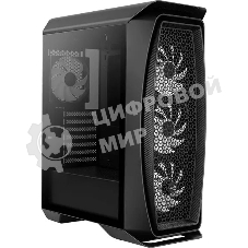 Компьютерный корпус Aerocool / Formula Aero One Frost-G-BK-v1 черный без БП ATX 4x120mm 2xUSB3.0 audio