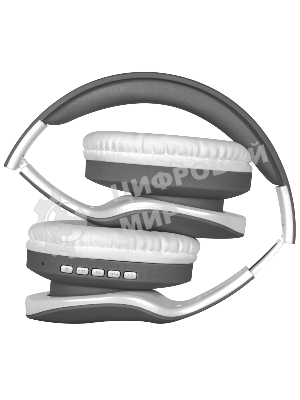 Беспроводные/проводные наушники Defender FreeMotion B525 серый/белый, накладные, Bluetooth + проводной, до 8 ч