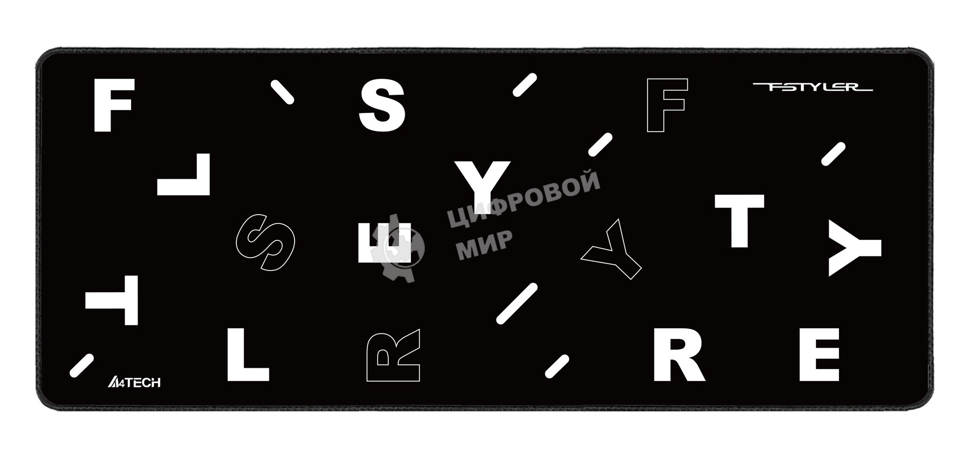 Коврик для мыши A4Tech FStyler FP75 черный/белый 750x300x2мм