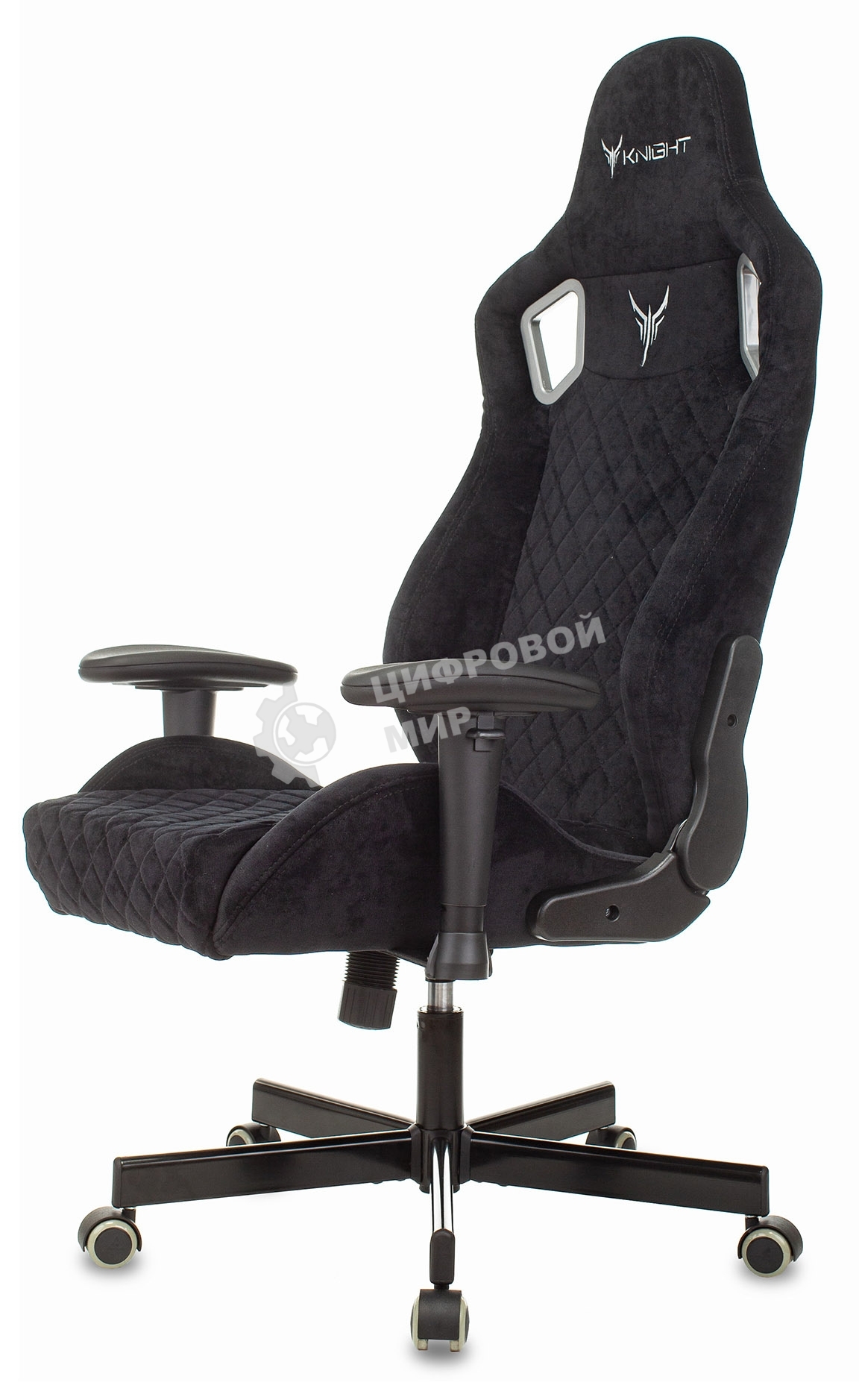 Кресло игровое Бюрократ Knight Outrider Light-20 черный с подголов. крестовина металл