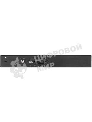 Коммутатор D-Link DGS-1210-10MP/F1A Настраиваемый коммутатор WebSmart с 8 портами 10/100/1000Base-T и 2 портами 1000Base-X SFP (8 портов с поддержкой PoE 802.3af/802.3at (30 Вт), PoE-бюджет 130 Вт)