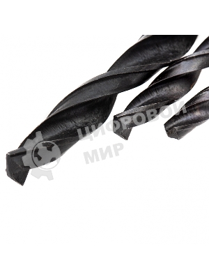 Набор сверл Sparta по бетону 5-6-8 мм, металлу 5-6-8 мм, дереву 5-6-8 мм, 9 шт. цилин. хвостовик