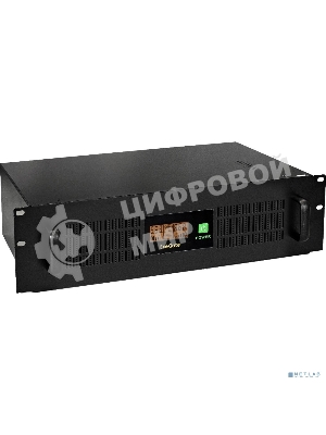 Источник бесперебойного питания ExeGate ServerRM UNL-3000.LCD.AVR.2SH.3C13.USB.3U 3000VA/1800W, Color LCD, AVR, 2*Schuko+3*C13, USB, 3U, установка в стойку, черный