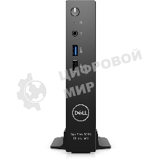 Компьютер Dell OptiPlex 3000 TC Intel Celeron N5105, 2.0 GHz - 2.9 GHz, 8192 Mb, 64 Gb eMMC, DVD нет, Intel UHD Graphics, 65W, Dell ThinOS, черный