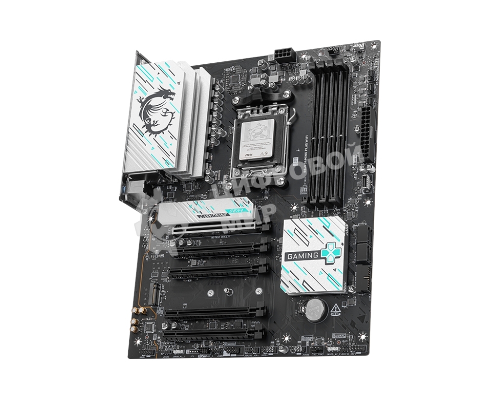 Материнская плата MSI B840 GAMING PLUS, Socket AM5, AMD B840, 4xDDR5, 4xSATA, 2xM.2, 1xPCI-E 4.0 x16, 1xPCI-E 3.0 x4, 3xPCI-E 3.0 x1, 1xHDMI, 1x 2.5Gb LAN, 4xUSB-A 2.0, 2xUSB-A 5Gbps, 1xUSB-C 5Gbps, 1xUSB-A 10Gbps, 1xUSB-C 10Gbps, 3x3.5 мм, 7.1, ATX