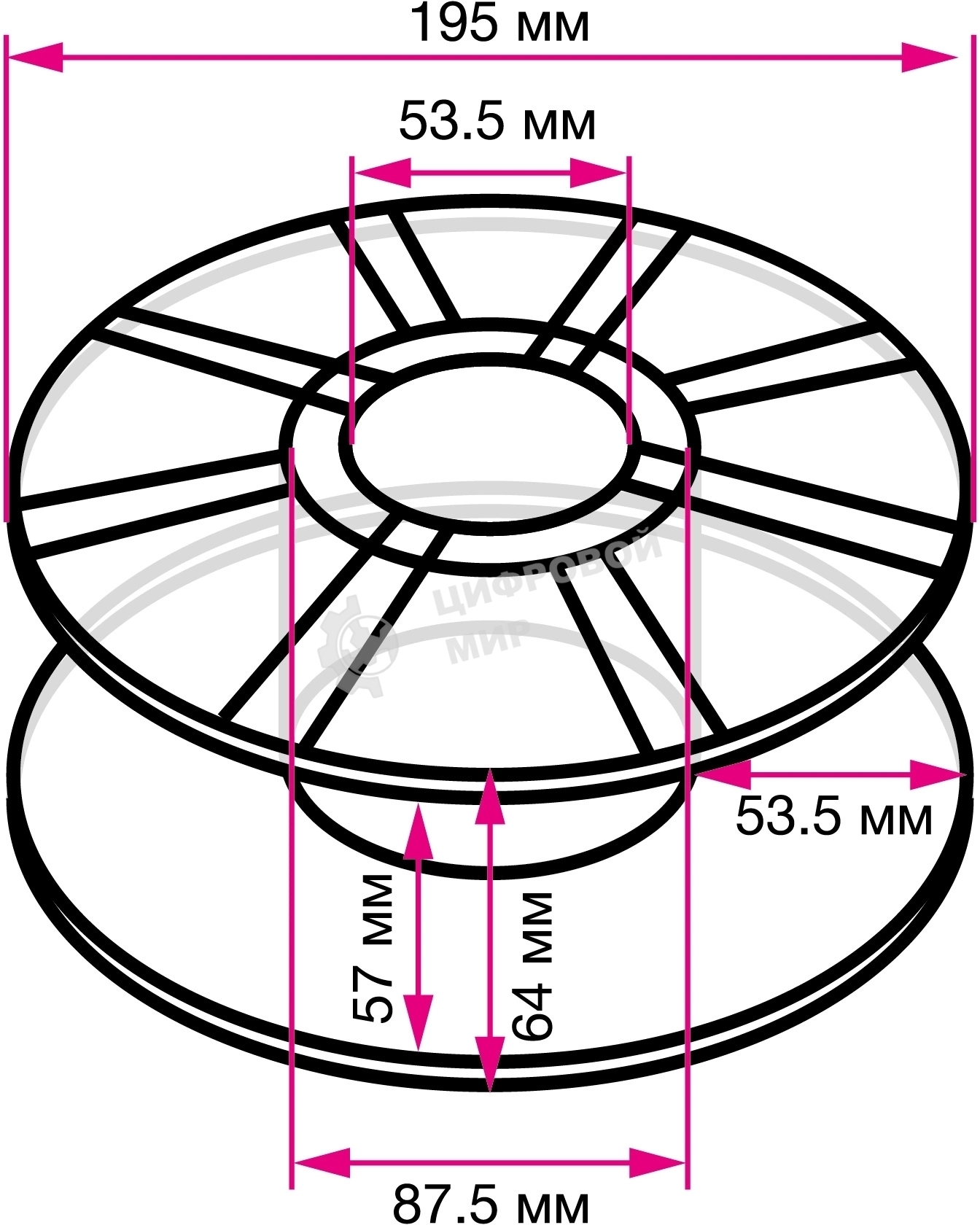 Пластик для принтера 3D Cactus CS-3D-PLA-1KG-S-BLUE PLA SILK d1.75мм 1кг L326м 1цв.