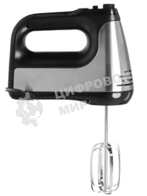 Миксер SUPRA MXS-591 500 Вт, 6 скоростей, режим Турбо, насадки для взбивания яиц и крема, насадки для замеса тяжелого теста, корпус металл/пластик, черный)