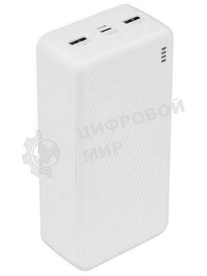 Портативный аккумулятор BOROFONE (6941991116421) BJ55B 30000mAh 2USB 2A LED-индикатор, белый