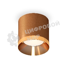 Светильник Ambrella Light XS7404010 SCF/PYG кофе песок/золото желтое полированное MR16 GU5.3 (C7404, N7034)