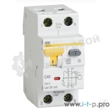 Выключатель автоматический дифференциального тока IEK MAD22-5-063-C-100 АВДТ 32 C63 100мА
