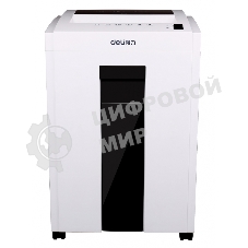 Шредер Deli 9953 белый (секр.P-5)/фрагменты/8лист./23лтр./скрепки/скобы/пл.карты/CD