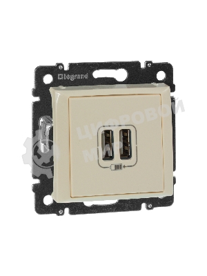 Розетка 2-ая USB 774170 Legrand Valena Сл. кость