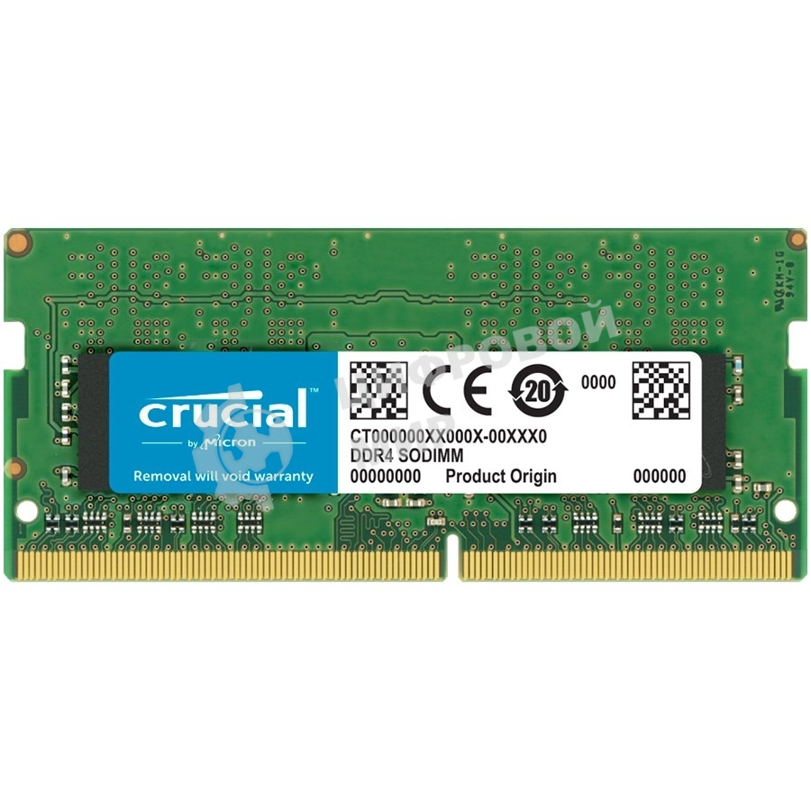 Оперативная память Crucial Premier, DDR4, 32GB (1x32GB), 3200 MHz, CL22, SO-DIMM