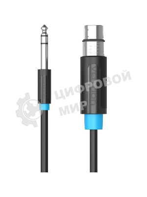 Кабель Vention аудио Jack 6.5 M/XLR F - 1.5м