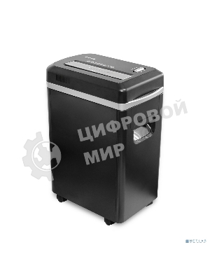 Шредер ГЕЛЕОС УМ22-5, DIN P-5 (5 ур-нь секр.), фрагмент 2х8мм, 9-10 лист (70г/м2), CD/пл.карты/скрепки/скобы, 22 литра