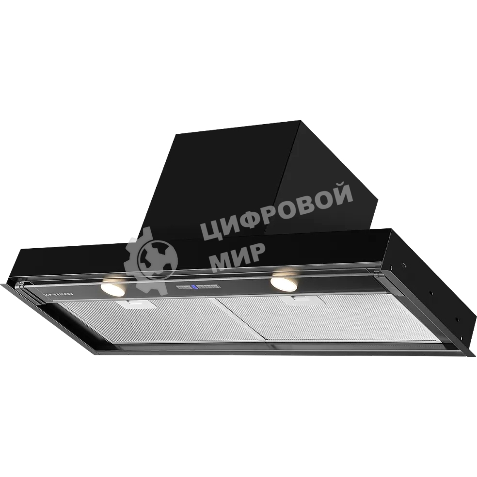 Вытяжка встраиваемая Kuppersberg Nancy S 90 черный, 90 см, 850 куб. м/ч, 42 дБ