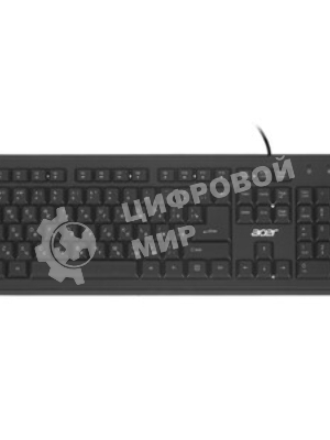 Клавиатура проводная Acer OKW120, USB, черный