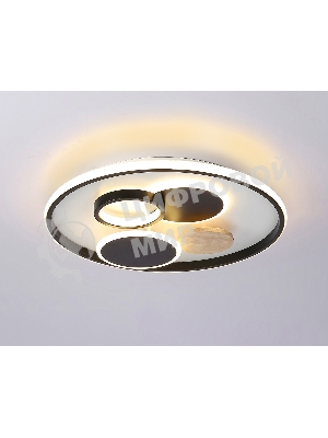 Светильник Ambrella light FL4802 WH/BK белый/черный 3000K-6400K 70W D500*95 (ПДУ ИК)