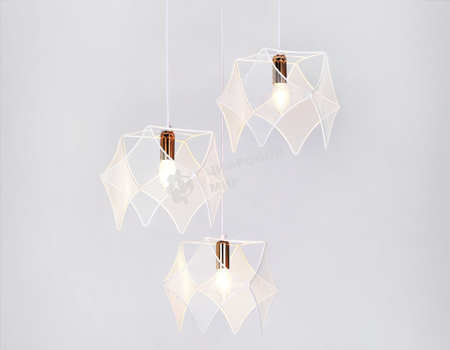 Светильник Ambrella light TR8426/3 WH/GD белый/золото E14/3 max 40W D510*1000