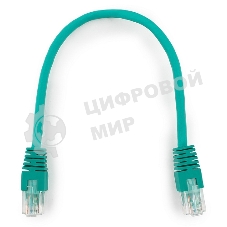 Патч-корд UTP Cablexpertcat.6, 0.25м, литой, многожильный, зеленый