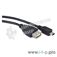 Кабель Gembird/Cablexpert AF/Mini-BM, 0.15м, пакет